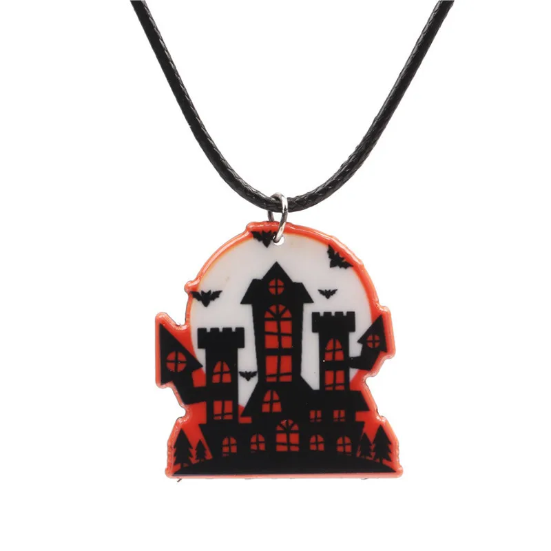 

Fashion Halloween Necklace Ghost Festival Castle Necklace hot sale