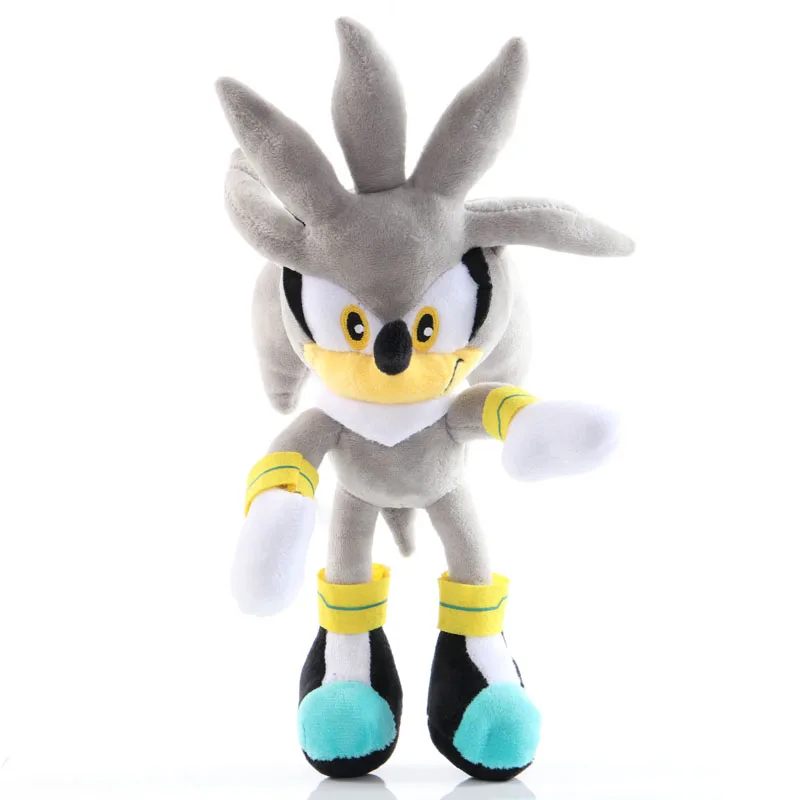 28 см Sonic Peluche плюшевая игрушка мультфильм PP Хлопок Соник Мягкая Плюшевая Кукла игрушки для ребенка на день рождения или Рождество подарки - Цвет: 30cm Sonic Grey