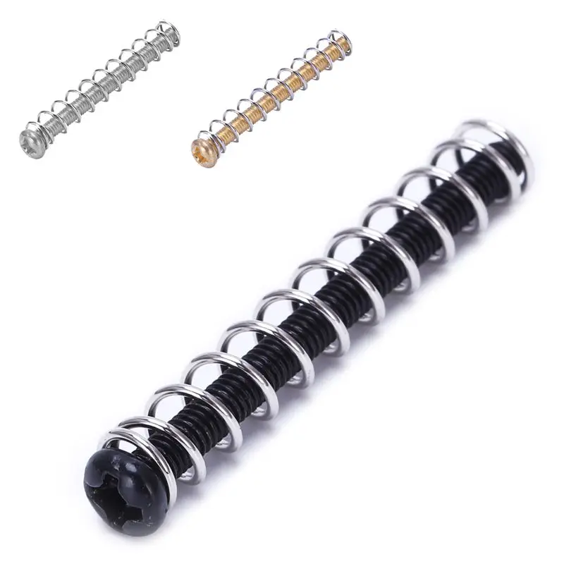 

8 Pcs M2.5x32MM Electric Guitar Humbucker Pickups Adjust Height Screw and Spring - Pitch 0.4mm