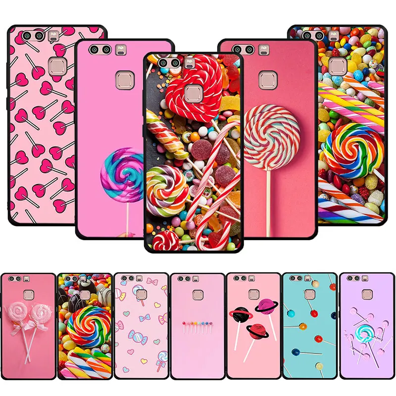 sweet pink candy Lollipops Soft Phone Cover Case for Huawei P8 9 10 20 30 Lite Pro P Smart Z 2019 | Мобильные телефоны и