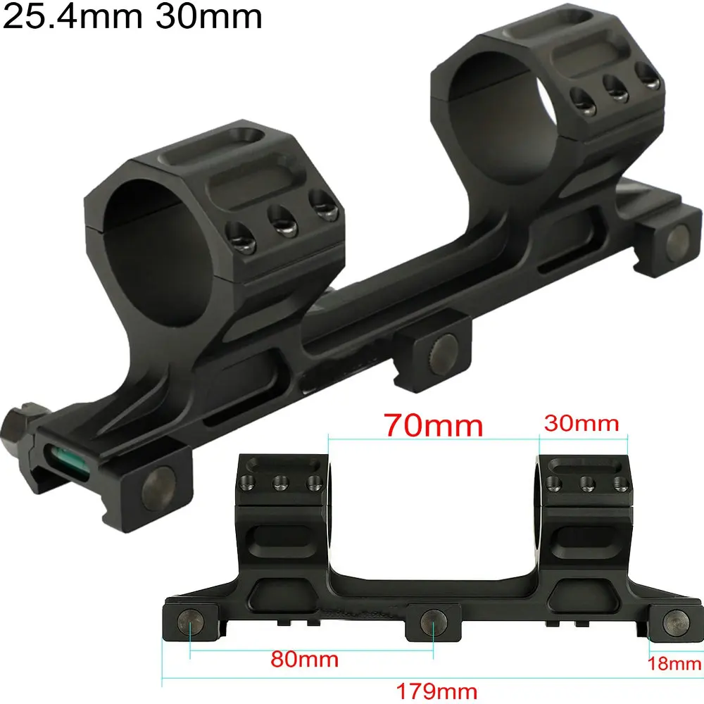 25,4 мм 30 мм прицелы Пикатинни Вивер рельс охотничий прицел двойной консольный сверхмощные кольца с пузырьковым уровнем