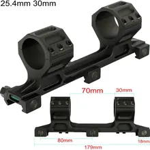 25,4 мм 30 мм прицелы Пикатинни Вивер рельс охотничий прицел двойной консольный сверхмощные кольца с пузырьковым уровнем