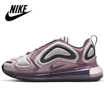 

New Nike Air Max 720 Gray Pink Women Sports Shoes Air Cushion Running Shoes Comfortable Outdoor Sneakers