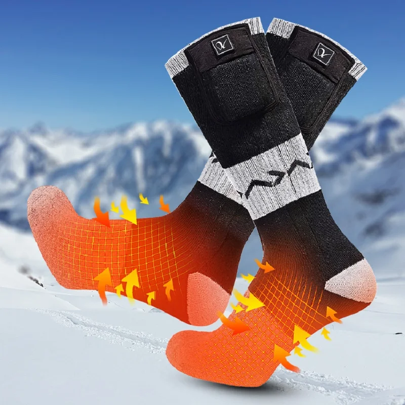 Day Wolf New Heated Socks Winter Warm Skiing Outdoor Sports Socks Antifreeze Heating Riding Socks 2020