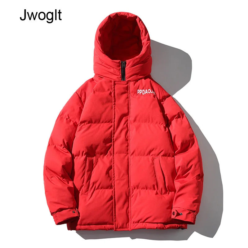 Зимняя мужская парка пальто на молнии повседневная модная с капюшоном теплая