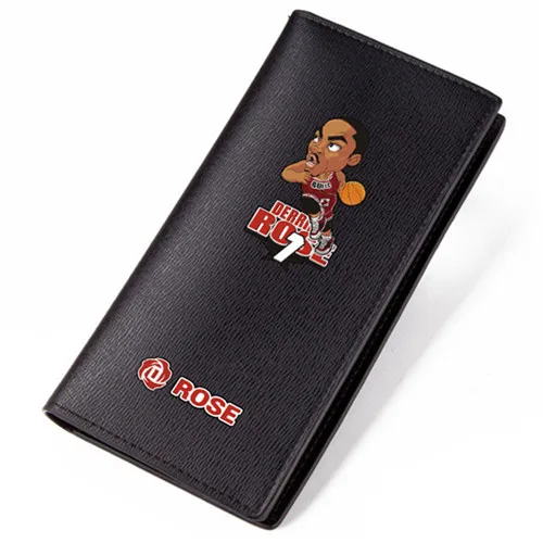J Мультяшные баскетбольные кошельки с изображением звезд LeBron James Harden Curry Bryant кошелек длинный короткий кошелек Rose Durant - Цвет: J