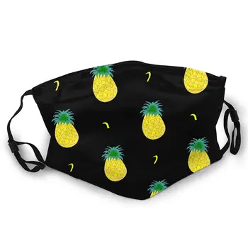 

Pineapples Double-sided printed dustproof and windproof mask, can be cleaned and reused, suitable for outdoor sports
