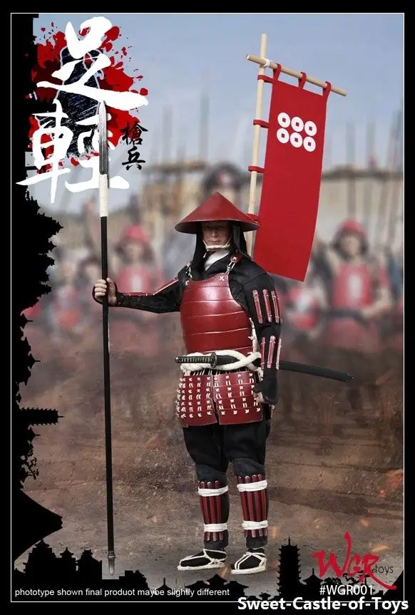 1/6 WGRtoys фигурка японского древнего копья армии Yari Ashigaru WGR001|Игровые фигурки и