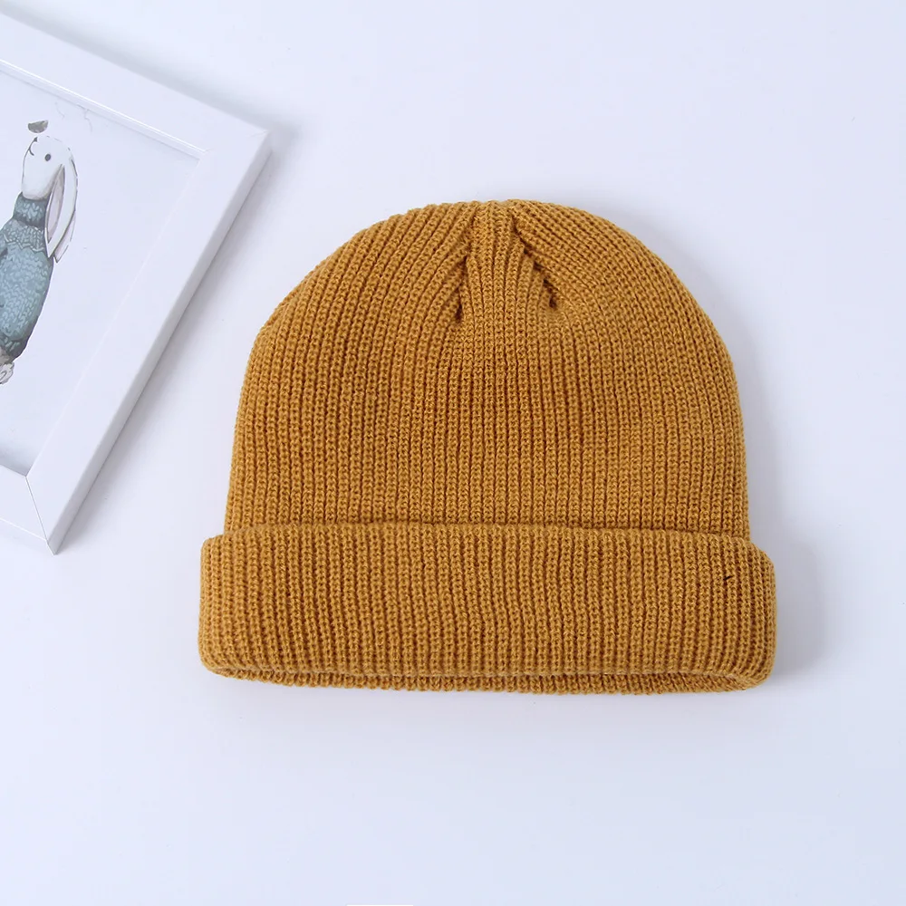 

Skullcap Men's Winter Warm Beanie from Korean-style Street Versatile Knitted Wool Cap Outdoor Fashion Hat Women's