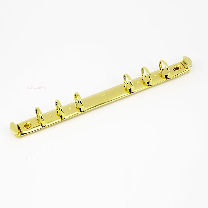 Gold 1 шт., А5, металлические 6 колец, спираль, скоросшиватель, блокнот, скоросшиватель, скоросшиватели, сделай сам, альбом, скрепки, Биндер из металлических колец календарь для офисного стола, круг - Цвет: Gold