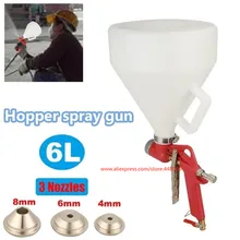 6L воздушный опрыскиватель бункера текстура бетона, Штукатурка пистолет-распылитель