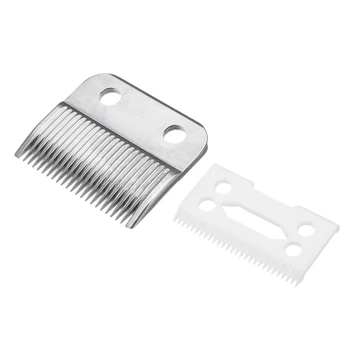 

4Pcs Hair Clipper Push Scissors Blade Suitable for Wall Haircut Metal Bottom Knife with Ceramic Blade