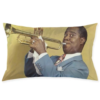 

Louis Armstrong Fashionable pillowcase and rectangular decorative pillowcase 20 "x30"