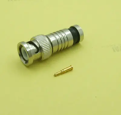  DHL/EMS 200PCS CCTV Compression BNC Male Connector Plug for CCTV camera Coaxial RG59 Cable-A8 - 4.00019E+12