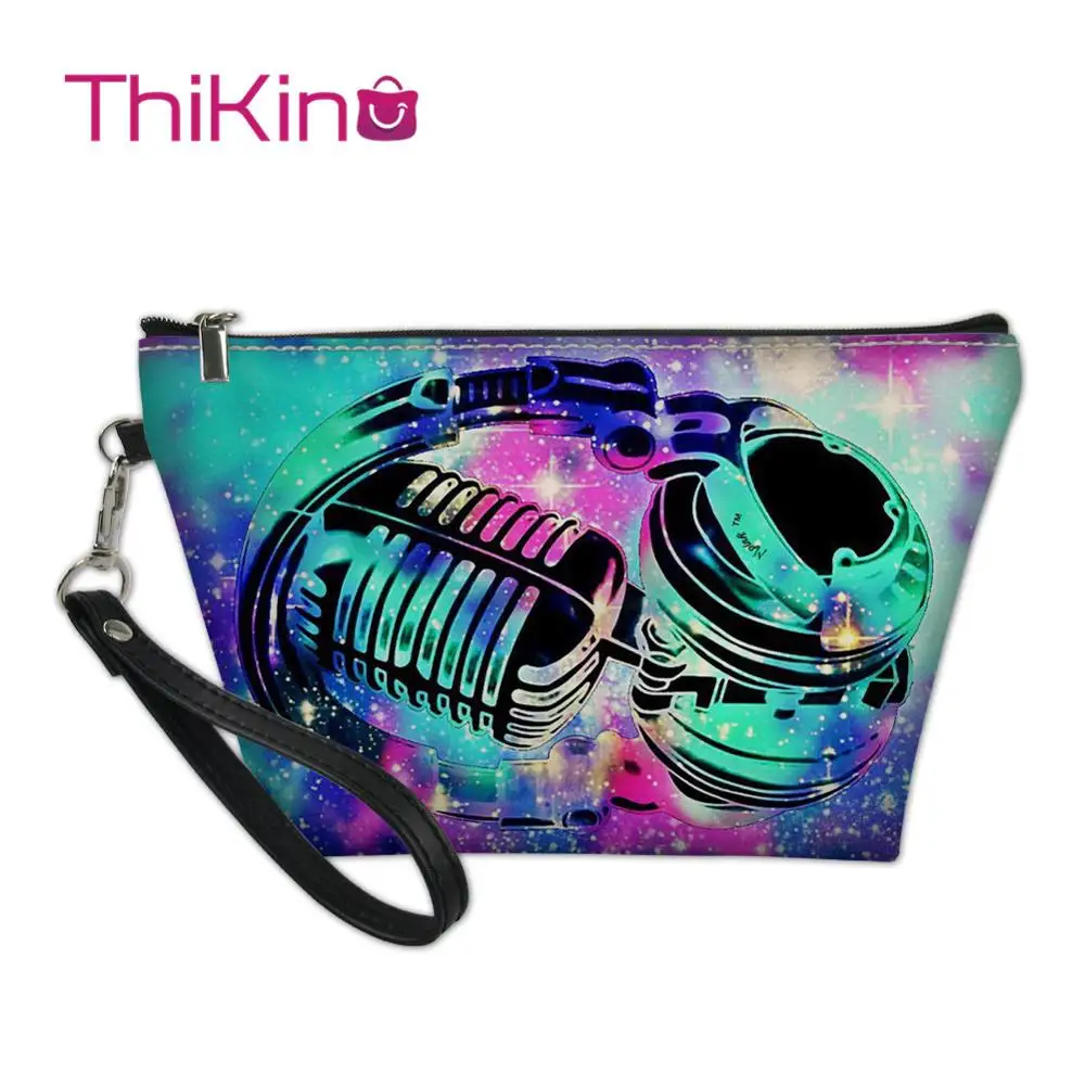 

Thikin Rock Music Makeup Bags for Punk Women Girls Cosmetic Bag Women Travel Handbag Makeup Case Girls Pouch Rock Storage Purse