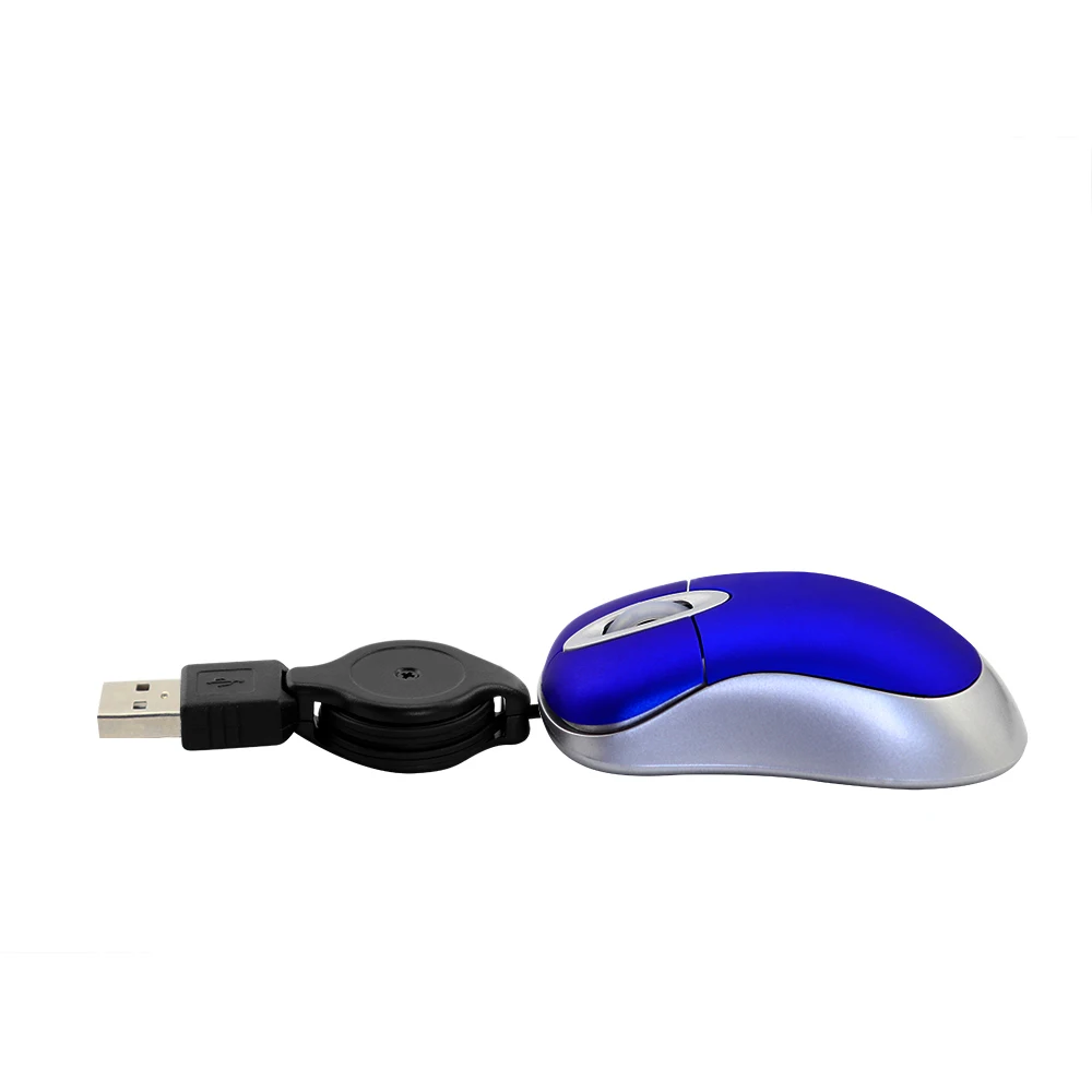 Выдвижной кабель USB Проводная мышь Мини Путешествия оптическая компьютерная мышь для детей взрослых офис Домашний ноутбук ПК настольный компьютер использование Ma