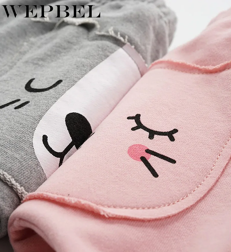 WEPBEL/детские штаны, милые штаны с рисунком для маленьких мальчиков и девочек, костюмы, длинные штаны-шаровары с рисунком для малышей
