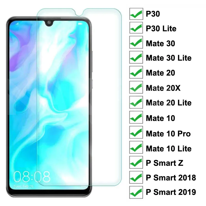 9H Protection Glass For Huawei P40 P30 Lite P Smart Z 2019 Screen Protector Film Huawei Mate 10 20 30 Lite 20X Tempered Glass afbeelding