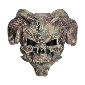 

Devil Monster Mask Masquerade Party Latex Scary Mask Demon Cosplay Satan Realistic Simulation Deamon Props