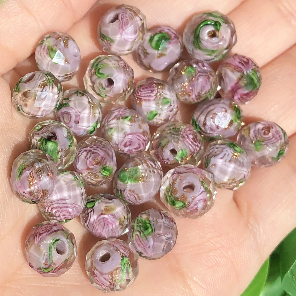 Filo di perline di granato rosso sfaccettato con pietra preziosa, perline distanziatrici rotonde sciolte da 8 mm per la creazione di gioielli fai da te, filo intero da 16 pollici, filo di