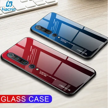 

Tempered Glass Case For Xiaomi mi 10 Pro Case Luxury Gradient Hard Back Cover For Xiaomi mi 10 Case Full Protective Bumper Funda