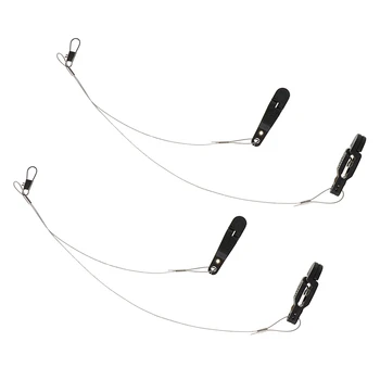 

2x Release Snap Clips Adjustable Tension Stacker Downrigger For Steelhead