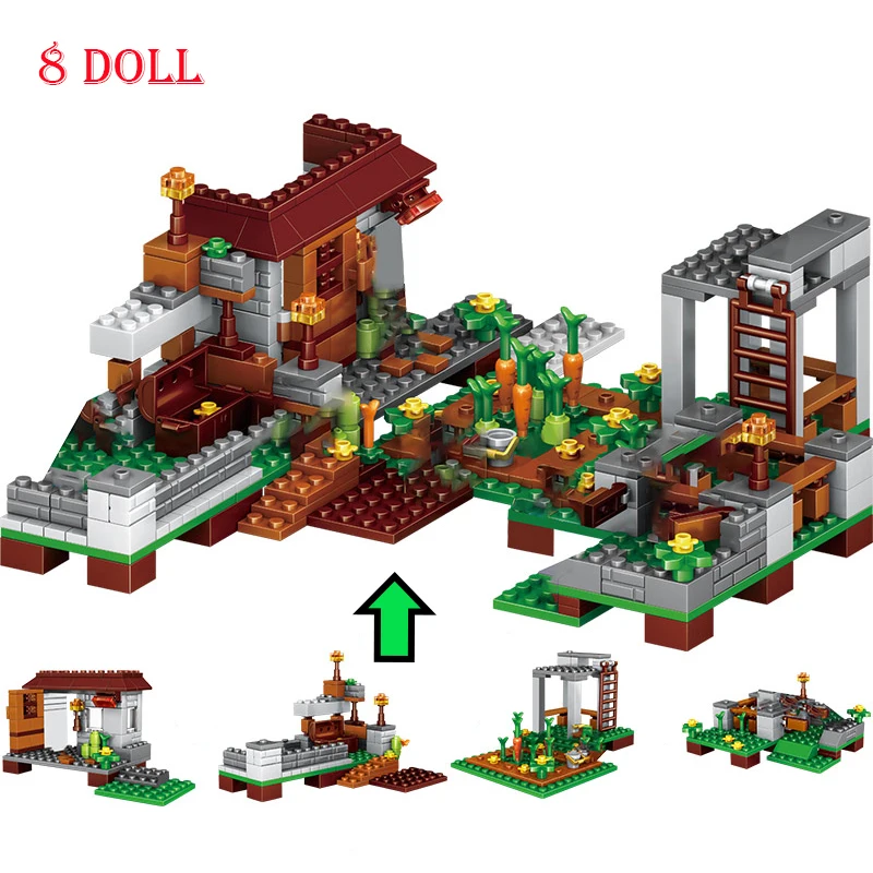 2020 NEW Sets Building Blocks Lepining Village City Tree House Minecraftinglys Waterfall Warhorse Bricks Toys For Children 2020 NEW Sets Building Blocks Lepining Village City Tree House Minecraftinglys Waterfall Warhorse Bricks Toys For Children