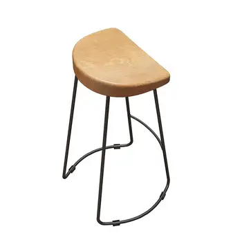 

Nordic Solid Wood Bar Chair Modern North European And American Simple Bar Stool Bar Chair Creative Fashion High Stool Customizat