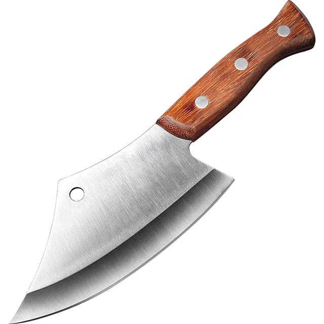 Stainless Steel Fish Knife Outdoor Survival Camping Knife Butcher Knife Meat Knife Meat Fruit Vegetable Knife A without cover