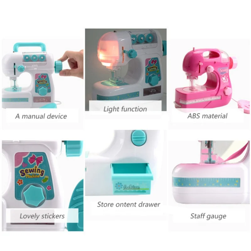 Имитационная детская игрушечная швейная машина электрическая мини-мебель ролевые игры Обучающие интересные игрушки для детей девочек