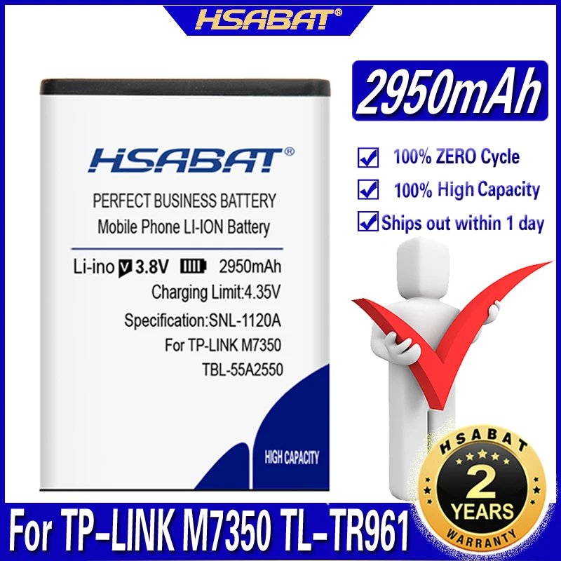 HSABAT TBL 55A2550 2950mAh аккумулятор для TP LINK M7350 TL TR961 2500L WIFI батареи|Аккумуляторы мобильных