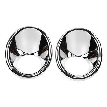 

Promotion! for Suzuki Vitara 2016-2018 2Pcs Silver Chrome Car Front Headlight Fog Lamp Cover Trim Frame Moulding Car Styling
