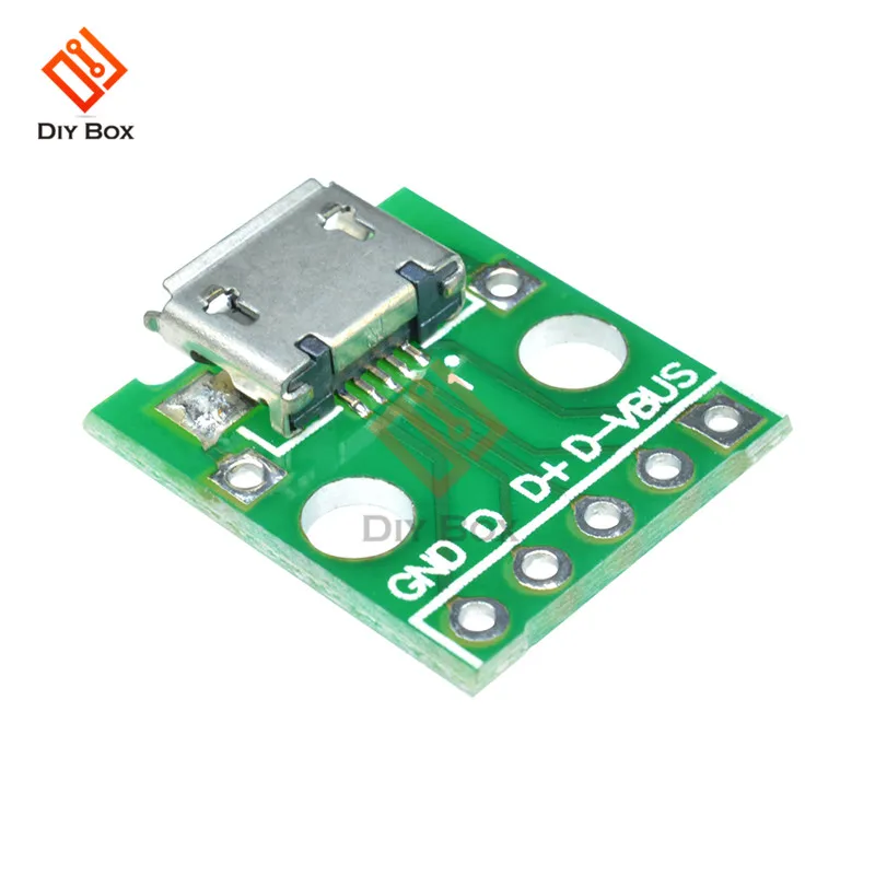 5 шт. Женский Micro USB Для DIP контактный Pinboard 2 54 мм Тип USB|usb to|usb to dipusb type |