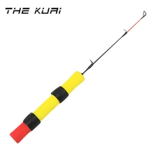 THEKUAI мини-удочка для подледной рыбалки, выдвижной набор, Рыболовная катушка, набор из углеродистой комбинации, удобная переноска, зимняя удочка