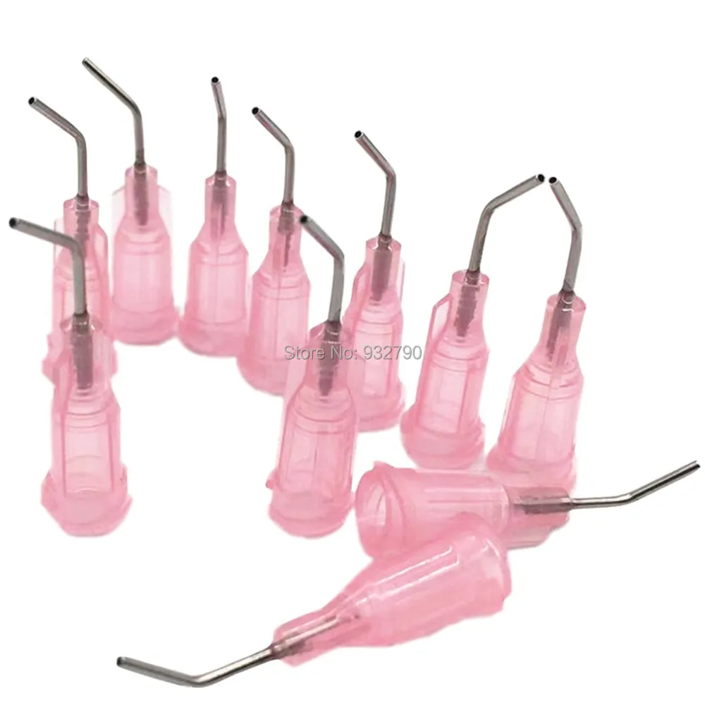 

100pcs 20G Dispensing Needle 20 Gauge 45 Degrees Glue Adhesives Filling Liquid Needles Syringe Needle Tips Stainless Steel Tips