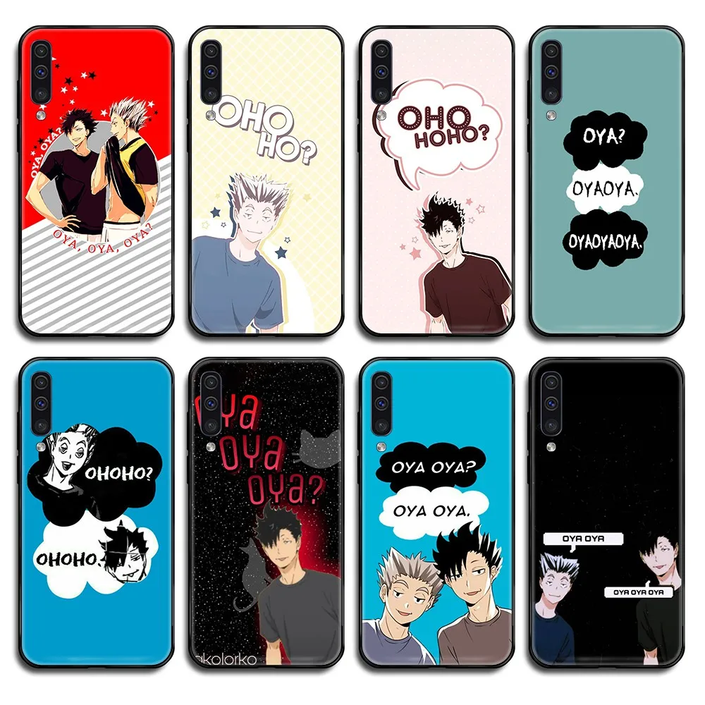 Аниме Haikyuu Oya Чехол черный чехол для телефона Корпус Samsung Galaxy A C Note 3 4 5 6 7 8 10 20 40 50 70 E S