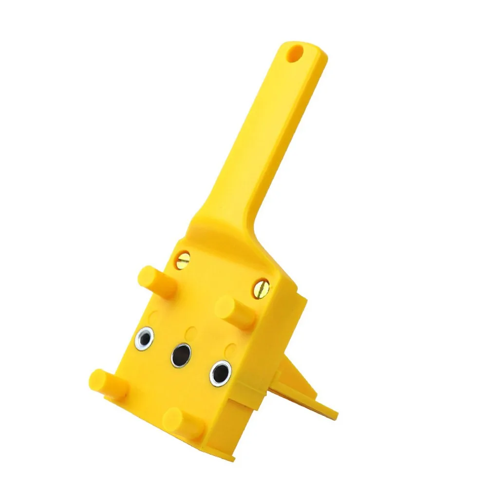 Handheld Woodworking Dowel Jig Fit for 6 8 10mm Drill Bits Wood Drilling Doweling Hole Saw Tools Punch Locator with Metal Sleeve |
