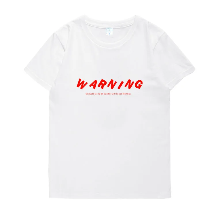 

Kpop wjsn exy same warning printing simple letters t shirt unisex summer style o neck short sleeve t-shirt 3 colors