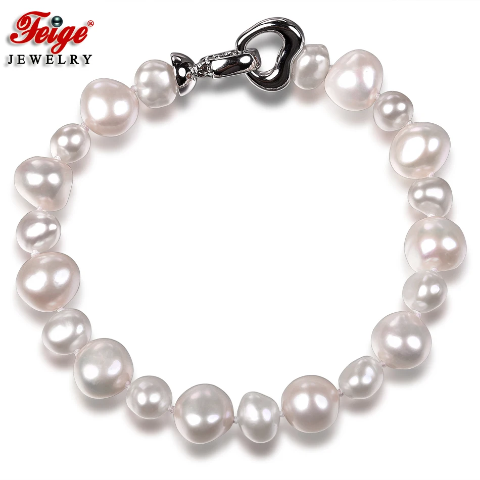 Natural Pearl Freshwater Baroque Bracelet Women Jewelry Gift Fashion Cultured