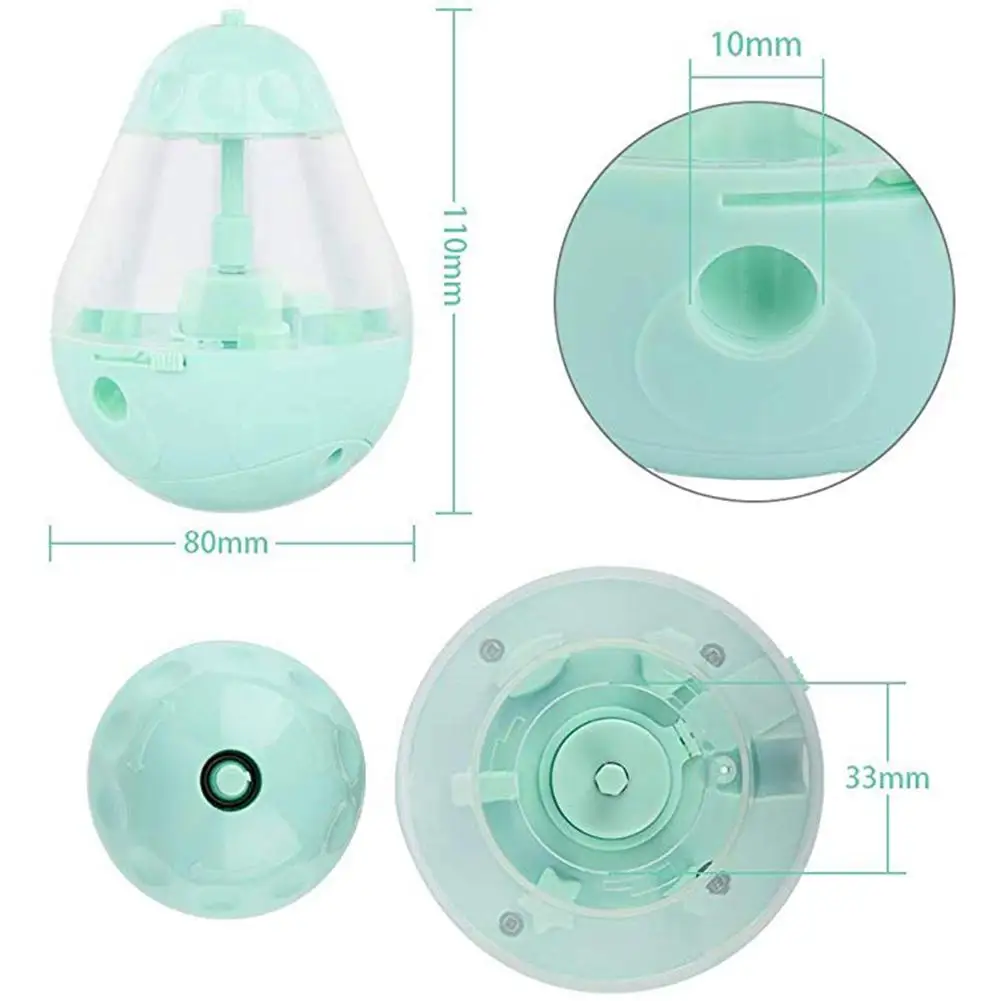 Interactive Cat Tumbler Toy Pet Slow Feeder Smart Cat Leak Food Interactive Toy Automatic Rotating Cat Game Toy