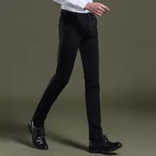 Новое поступление Повседневное хлопок мужской костюм брюки Slim Fit молнии Tretchable брюки Чинос Pantalones Deporte дизайн Повседневная обувь
