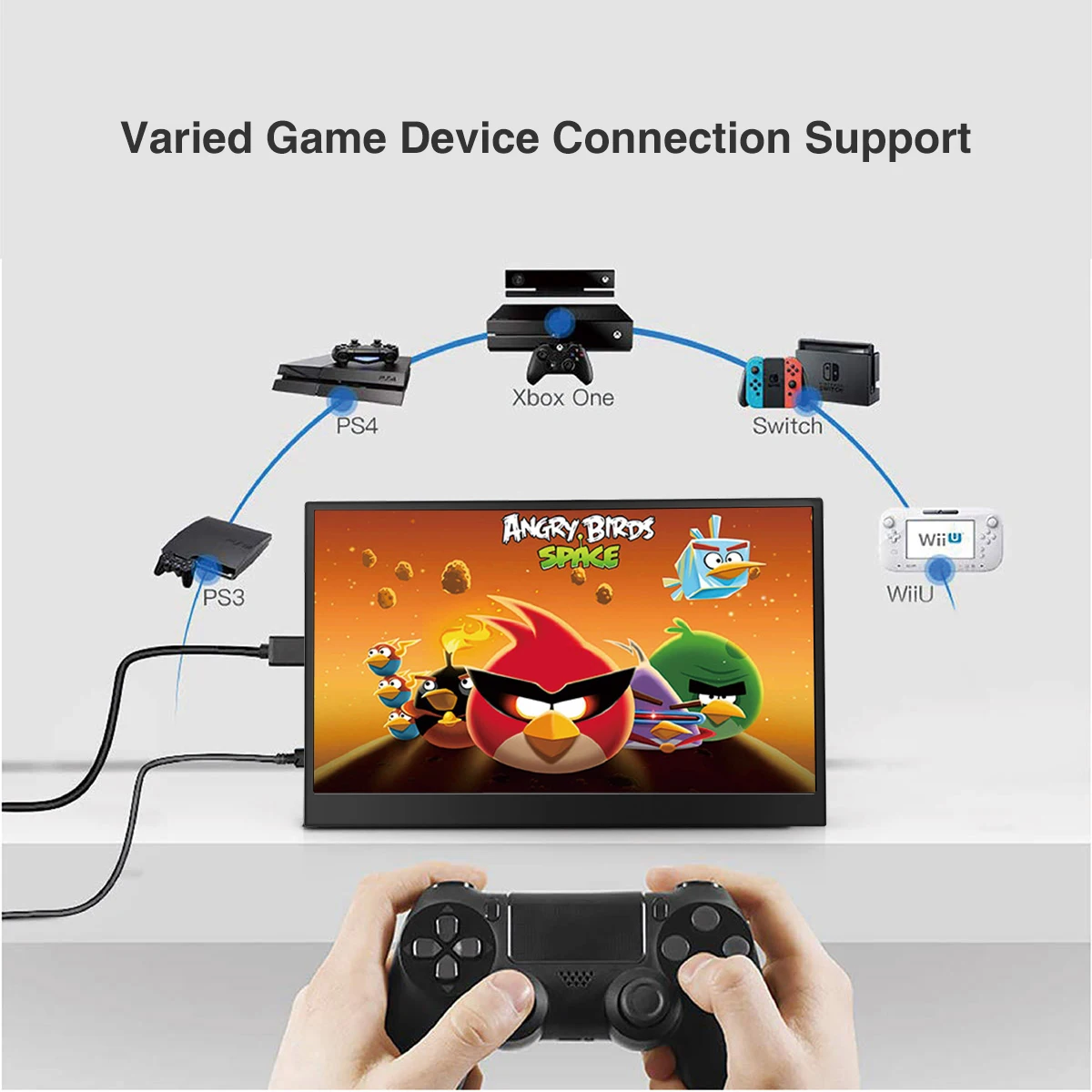 US $138.00 Anmite156 Inch IPS FHD Led Portable Monitor TypeC HDMI UltraThin USBC Screen Computer Display