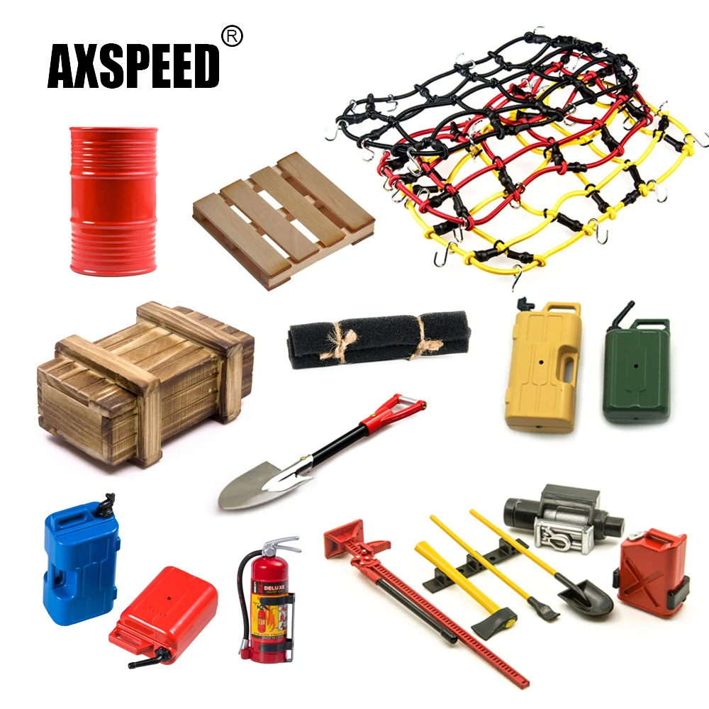 AXSPEED Simulated Decoration Tool Accessories Parts for Axial SCX10 Wraith TRX-4 TRX6 RC Crawler Car