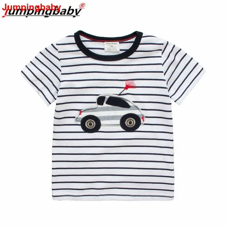 Jumpingbaby/ футболка для мальчиков; детская футболка; летняя одежда с машинками; Camiseta Koszulka Koszulki Meskie; футболка; Enfant Camisetas