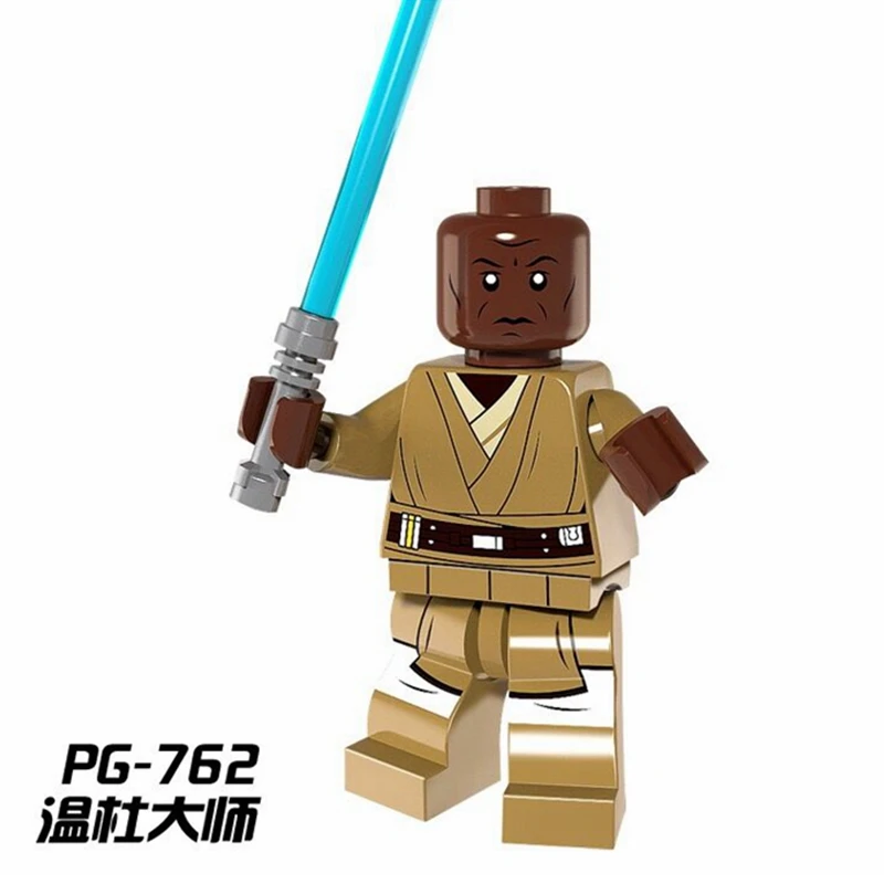 Starwars Luke Leia Han Solo Darth Vader Obiwan Yoda Ray Finn C3po jedi Building Blocks Toy for Children Star Wars Figures Bricks - Цвет: Темно-синий