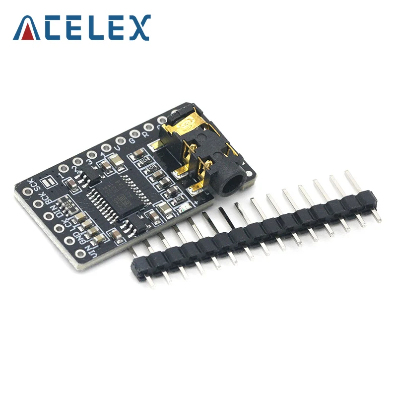 Интерфейс I2S PCM5102A DAC аудио декодер GY-PCM5102 плеер модуль для Raspberry Pi pHAT формат плата