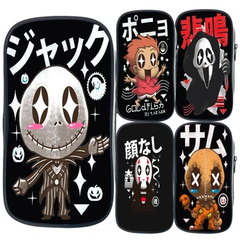 

School Supplies Cute Jack Pen Case Birthday Gift No Face Man Zipper Pencil Bag Pencil Pouch for Student Kids Women Make Up
