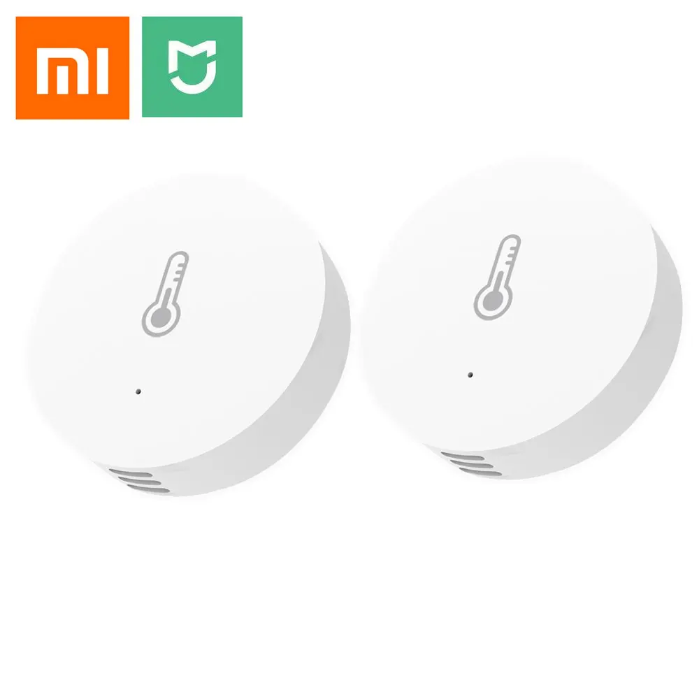 2 pcs Xia mi умный датчик температуры и Hu mi dity WiFi Пульт дистанционного управления для Xiao mi 6 7 8 Phone mi APP mi jia Умный домашний термометр - Цвет: 2 pcs