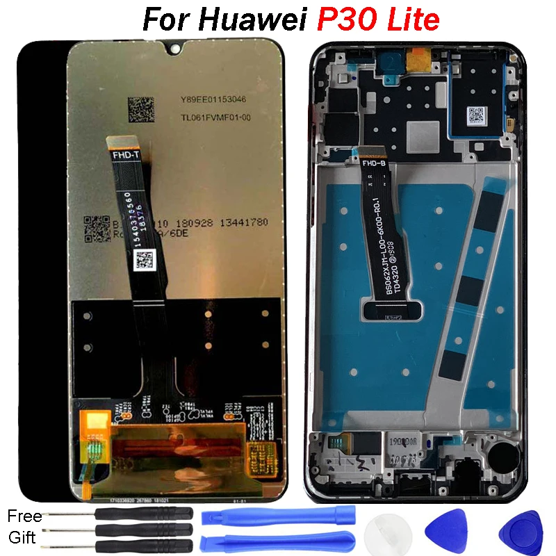 Экран для huawei p30 Lite, ЖК-дисплей P 30 lite, сенсорный ЖК-экран, сборка, рамка для huawei p30, замена экрана