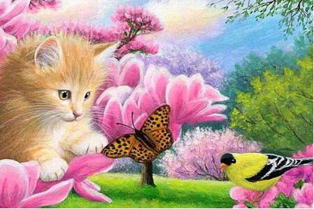 

Full Diamond 5D DIY Diamond Painting Flower Cat 3D Embroidery Cross Stitch Home Decor